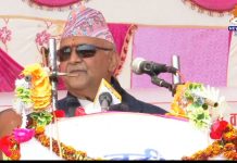 प्रधानमन्त्री केपी शर्मा ओलीद्धारा राप्ती पुल उद्घाटन
