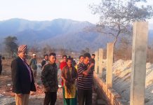 मनहरीमा मदन भण्डारी स्मृति खेलकूद मैदान बन्दै
