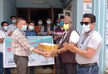 स्वास्थ्य कार्यालय मकवानपुरलाई स्वास्थ्य सामग्री हस्तान्तरण