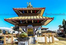 हेटौँडाको पशुपति मन्दिरमा दर्शनार्थीको भीड