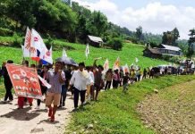 मनहरी–२ मा एमालेको बृहत र्यालीसहित घरदैलो