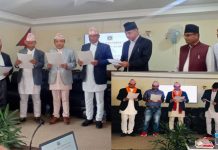 मकवानपुरका नवनिर्वाचित जनप्रतिनिधिद्वारा सपथग्रहण