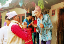वनकरिया वस्तीमा एमालेको घरदैलो
