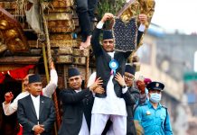 राष्ट्रपतिको उपस्थितिमा रातो मच्छिन्द्रनाथको भोटो देखाइयो