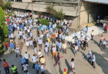 बाराको त्रिवेणी स्पेनिङ्ग मिल्समा मजदुर र प्रहरीबीच झडप