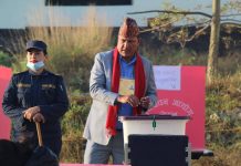 हेटौंडाको भुटनदेवि माविबाट बिरोध खतिवडाद्धारा मतदान