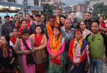 हेटौंडाका बिभीन्न वडामा डीना र पराजुलीको चुनावी अभियान