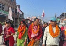 हेटौंडा–४ मा थापा र श्रेष्ठको घरदैलो