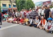विभिन्न माग राख्दै मकवानपुरका किसानहरू आन्दोलित