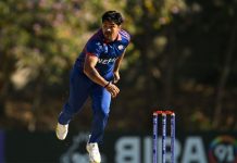 नेपाललाई पहिलाे सफलता, करणले लिए जमानकाे विकेट