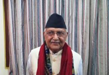 प्रधानमन्त्री ओली त्रिभुवन विमानस्थल जाँदै