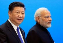 चिनियाँ राष्ट्रपति सी र भारतीय प्रधानमन्त्री मोदीबीच सीमा क्षेत्रको तनाव घटाउने सहमति