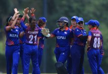 महिला टी–२० विश्व कप एसिया क्षेत्र छनोटमा नेपालले भुटानलाई तीन विकेटले हरायो