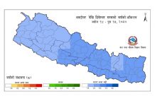 यस वर्ष हिउँदका शुरुवाती महिनामा औसतभन्दा धेरै पानी पर्ने अनुमान