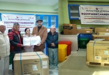 रोटरीद्वारा अस्पताललाई ७७ लाख बराबरको उपकरण हस्तान्तरण