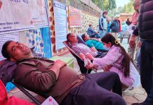 सहिद सप्ताहको चौथो दिन रक्तदान कार्यक्रमको आयोजना