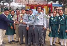 नृत्य प्रतियोगितामा कृष्ण आदर्श स्काउट ट्रुप प्रथम