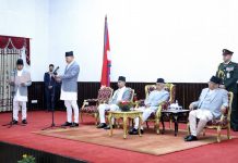 नवनियुक्त महालेखापरीक्षक रायाद्वारा सपथ ग्रहण