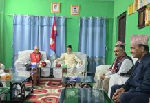 बागमती र सुदुर पश्चिमका प्रदेश प्रमुखहरुको शिष्टाचार भेट