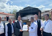 प्रदेश सरकारद्धारा भक्तपुर अस्पताललाई स्वास्थ्य समाग्री हस्तान्तरण