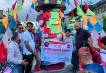 प्रेस चौतारी मकवानपुरद्धारा गणतन्त्र दिवसको अवसरमा दीप प्रज्वलन
