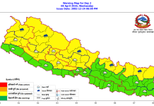 आज हावाहुरीसहित पानी पर्ने, सावधानी अपनाउन आग्रह